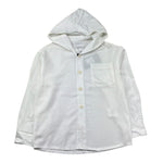 Paolo Pecora Camicia Manica Lunga Tinta Unita con Cappuccio per Bambino PP4216 BIANCO PAOLO PECORA 