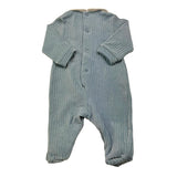 BARCELLINO tutina tinta unita con colletto in contrasto Azzurro per Neonato 116301 AZZURRO BARCELLINO 
