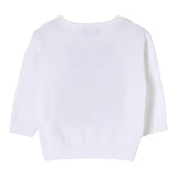 Moschino Maglia Girocollo Tinta Unita con Orso per Neonato M5W00J BIANCO MOSCHINO 