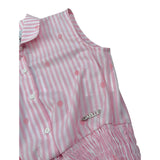 Gaelle Camicia Bicolore con Fantasia A Righe Bianco/Rosa per Bambina 2746C00497 BIANCO/ROSA GAELLE 