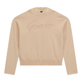 GUESS felpa chiusa con cappuccio tinta unita Beige per Bambina J4BR16 BEIGE GUESS 