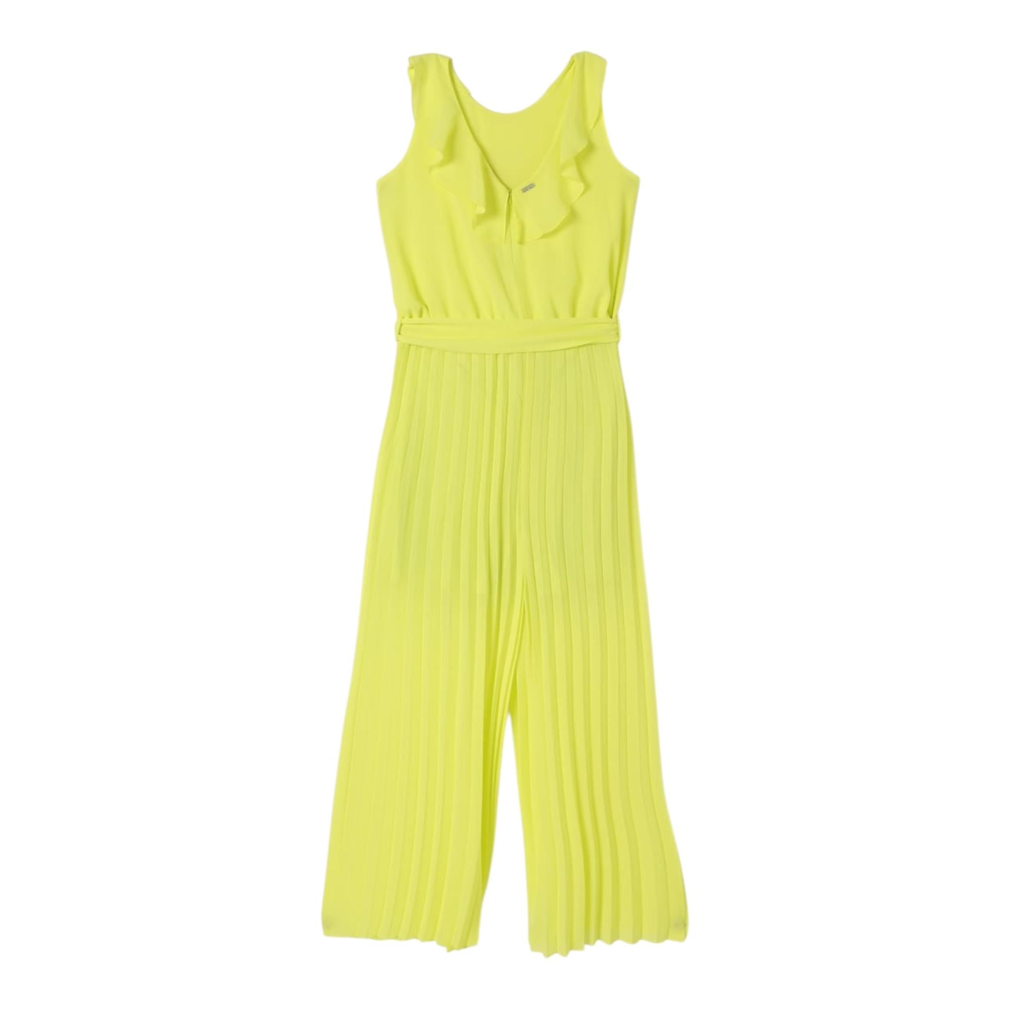 Liu Jo Tuta Intera Tinta Unita Giromanica per Bambina GA5211XX GIALLO LIU JO 