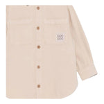 Dou Dou Camicia Tinta Unita con Tasche E Stampa per Bambina DW277 BEIGE DOU DOU 