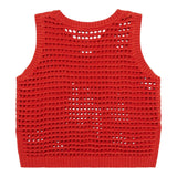 Stella Mccartney Maglia Giromanica Tinta Unita Traforata con Stampa per Bambina TW9A42 ARANCIONE STELLA McCARTNEY 