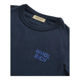 Woolrich T-Shirt Girocollo Tinta Unita con Logo per Bambino CFWKTE0140MRUT BLU WOOLRICH 