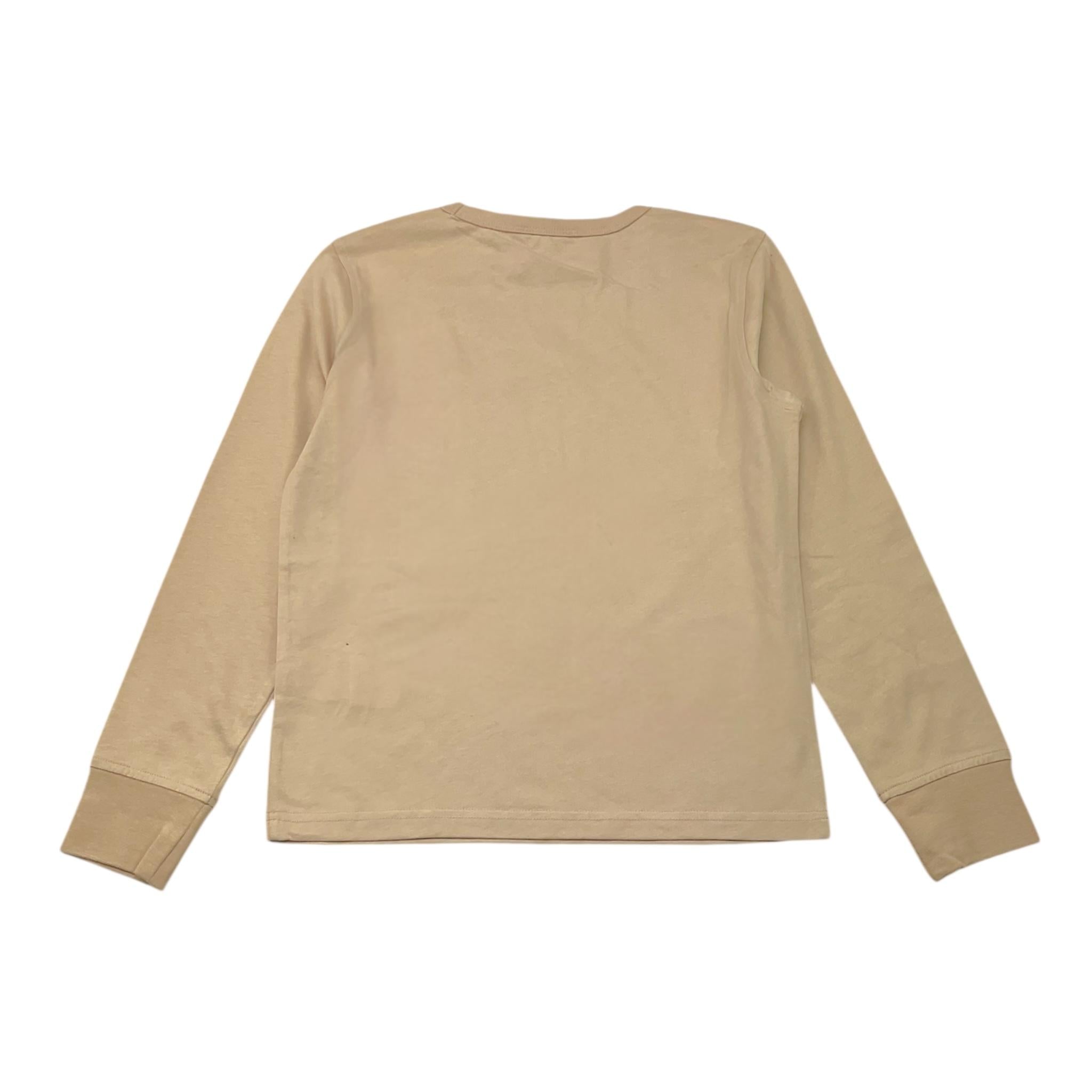 K-WAY shirt girocollo tinta unita con logo Beige per Bambino K8138CWX BEIGE K-WAY 