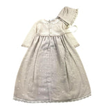 Paz Rodriguez Set Einfarbiges Kleid - Beige Mütze Für Baby Mädchen