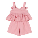 Twinset Completo 2 Pezzi Top-Short Tinta Unita per Neonata 251GJ2404 ROSA TWINSET 