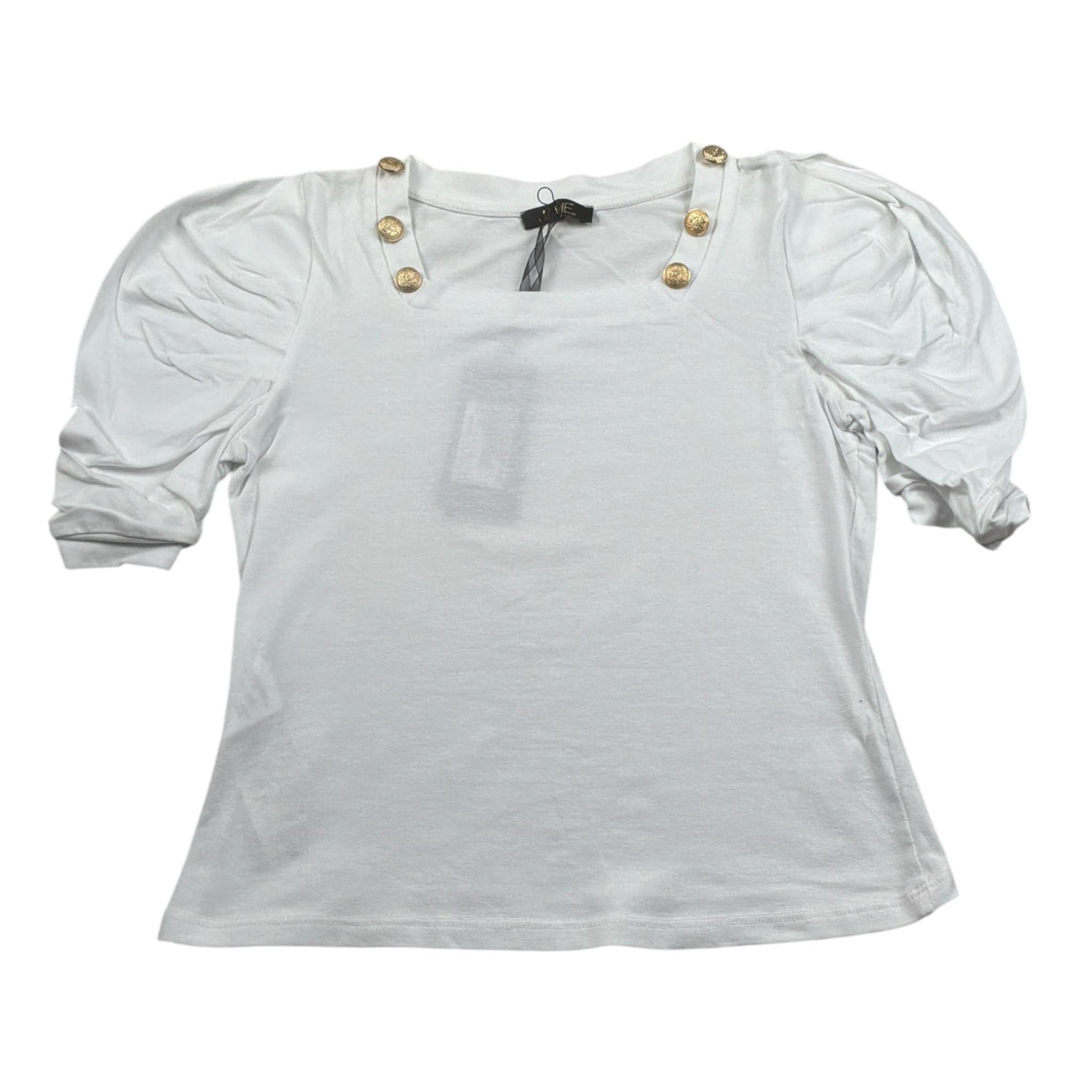 J'Aime' T-Shirt Girocollo tinta unita Bianco per Bambina 4522G BIANCO J'AIME' 
