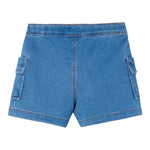 Mayoral Short Tinta Unita con Tasconi per Bambina 3207 AZZURRO MAYORAL 