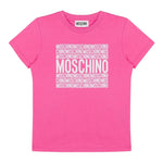 Moschino T-Shirt Girocollo Tinta Unita con Stampa per Neonata M9M032 ROSA MOSCHINO 