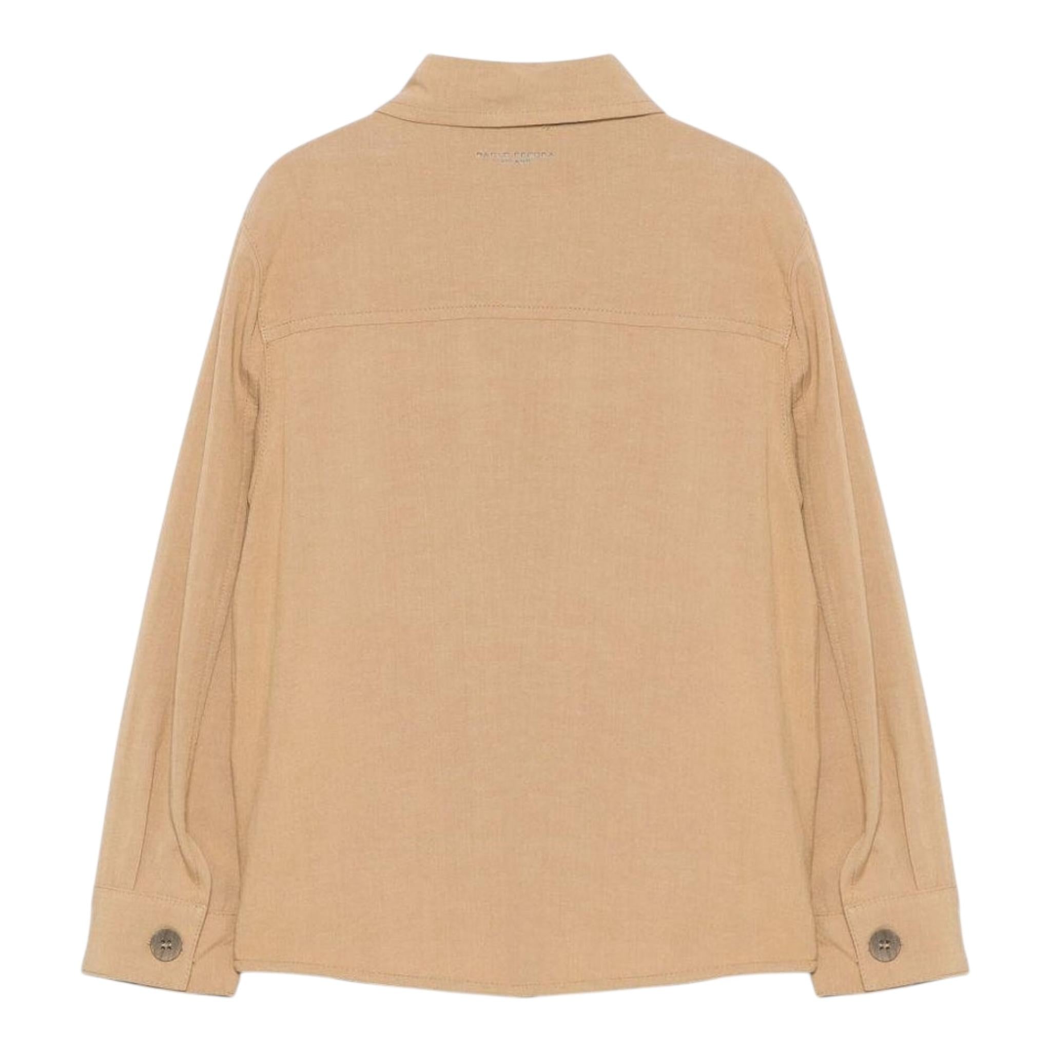 Paolo Pecora Giubbino Camicia Manica Lunga Tinta Unita per Bambino PP4067X BEIGE PAOLO PECORA 