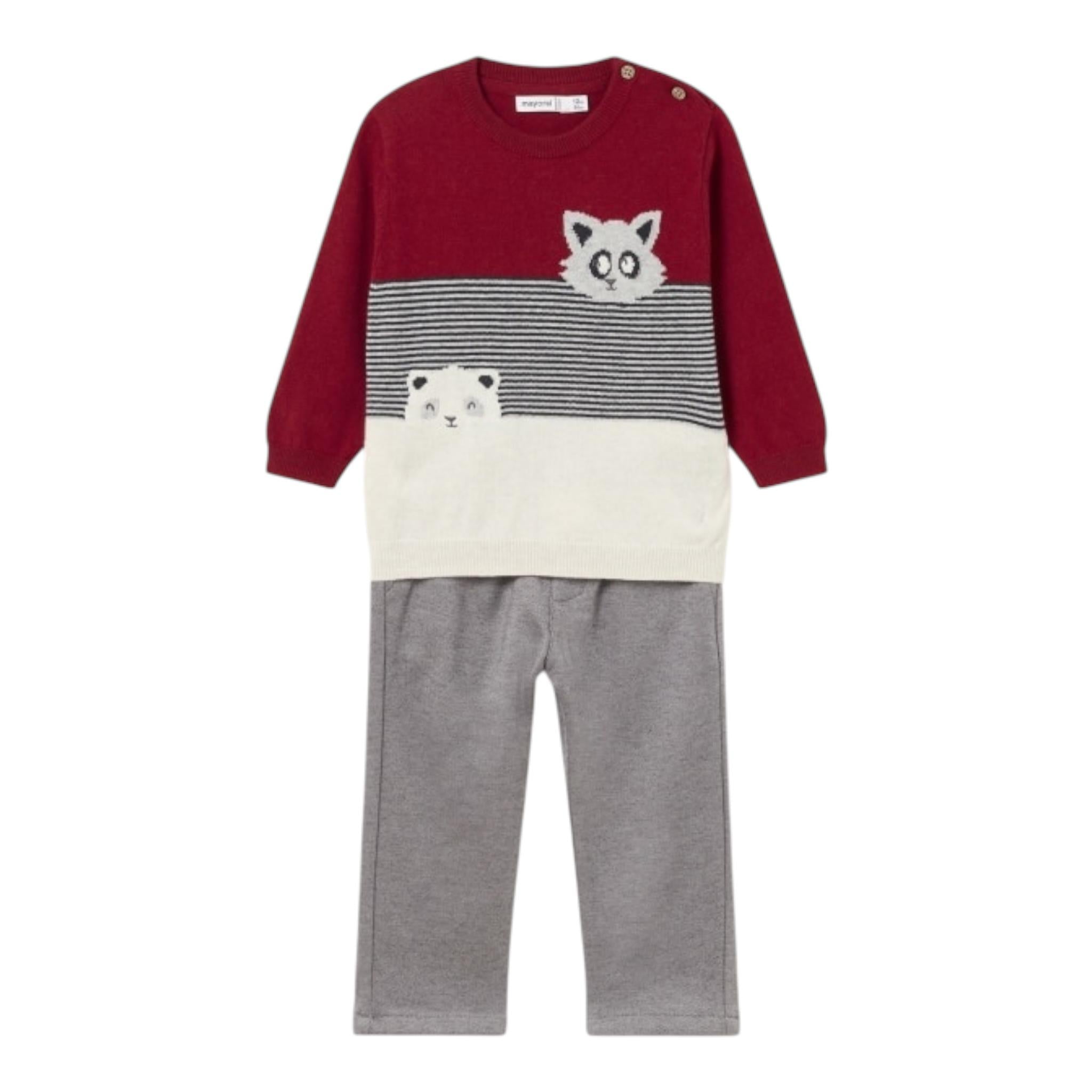 MAYORAL completo 2pz maglia-pantalone Grigio per Neonato 2544 GRIGIO MAYORAL 