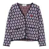 ETRO cardigan tinta unita con fantasia Blu per Bambina GV2A64 BLU ETRO 