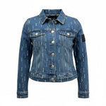 Daniele Alessandrini Giubbino In Denim Tinta Unita per Bambino 1235OD00258 BLU DANIELE ALESSANDRINI 
