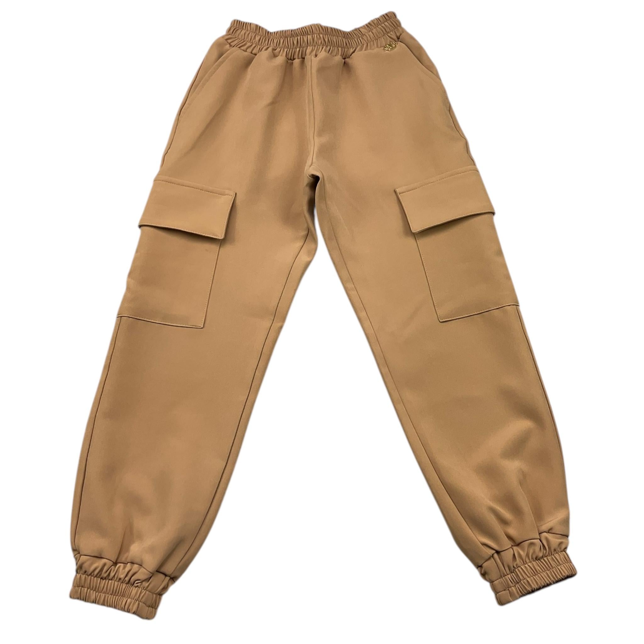FUN & FUN pantalone tinta unita con elastico in vita Beige per Bambina FBPT00223X BEIGE FUN & FUN 