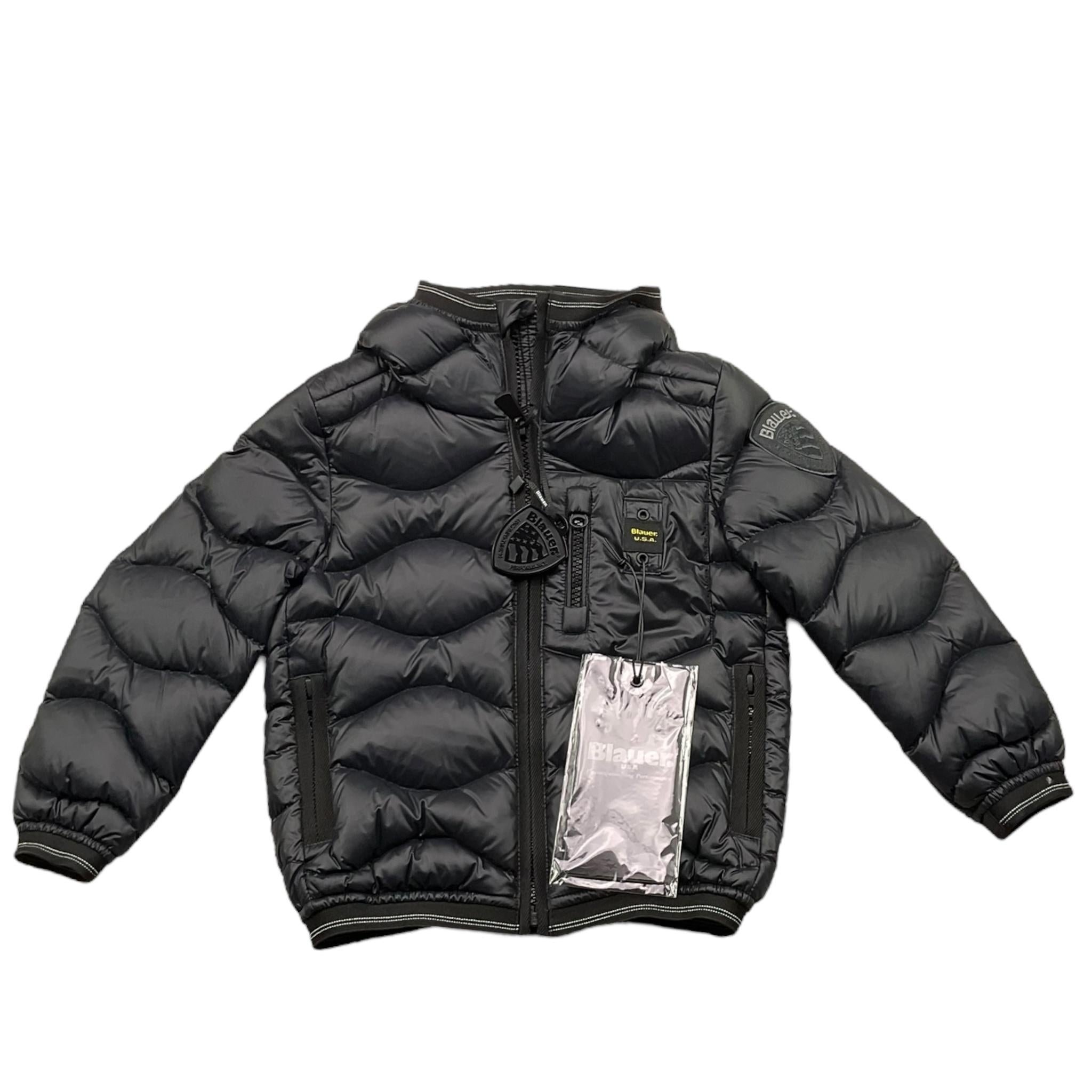 BLAUER giubbino tinta unita con cappuccio Nero per Bambino 24WBLKC03067J NERO BLAUER 