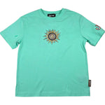 Just Cavalli T-Shirt Girocollo Tinta Unita con Stampa per Bambino JBP26086CJ VRDE ACQUA JUST CAVALLI 