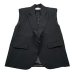 Nunzia Corinna Gilet tinta unita con Stampa In Contrasto Nero per Bambina NJ1416122 NERO NUNZIA CORINNA 