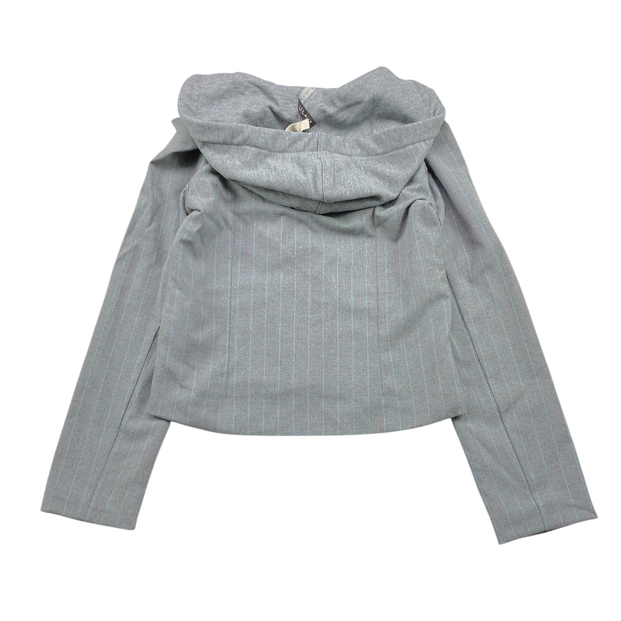 MANILA GRACE giacca tinta unita con fantasia a righe e cappuccio Grigio per Bambina MFJF24J128X GRIGIO MANILA GRACE 