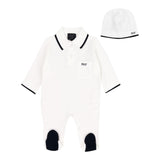 Fay Set Tutina-Cappello Tinta Unita per Neonato FUB520 BIANCO FAY 