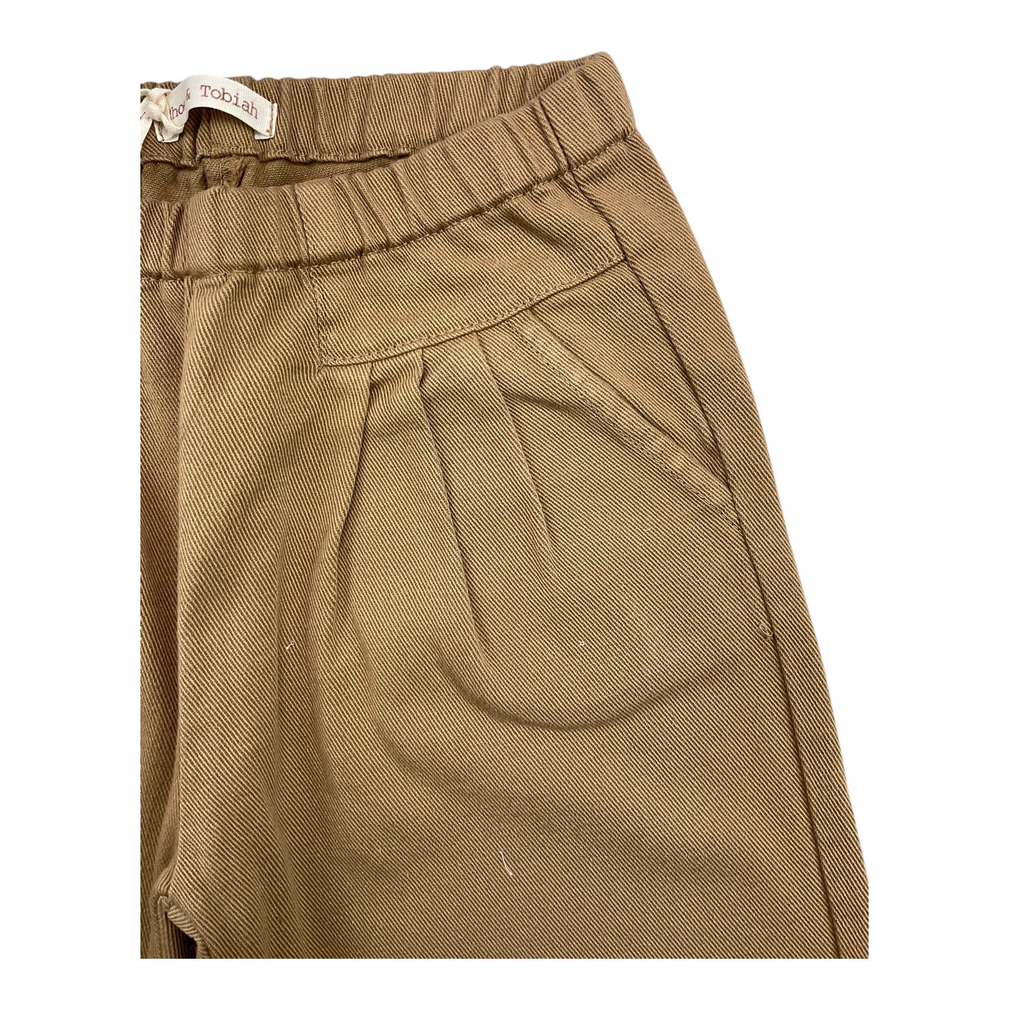 ZHOE & TOBIAH pantalone tinta unita con elastico in vita Cammello per Bambino PJK13 CAMMELLO ZHOE & TOBIAH 