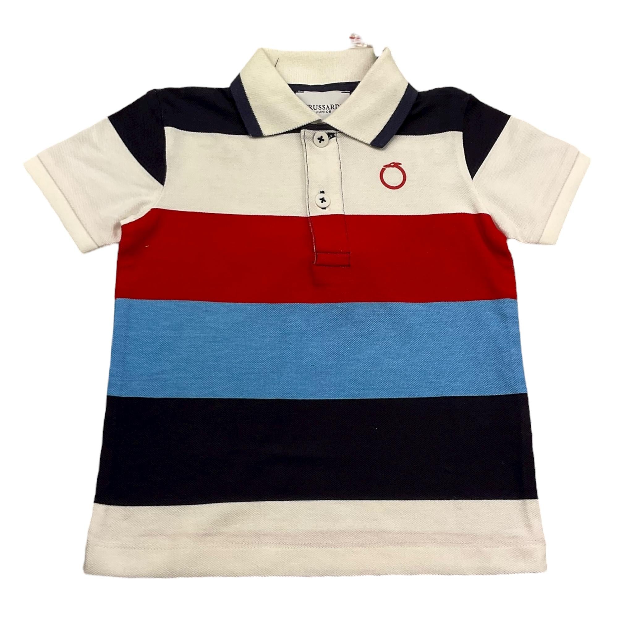 Trussardi Polo Mezza Manica Fantasia A Righe per Neonato TIP24073PO MULTICOLOR TRUSSARDI 
