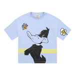 Iceberg T-Shirt Girocollo Tinta Unita con Stampa Duffy Duck per Bambino TSICE5102J AZZURRO ICEBERG 