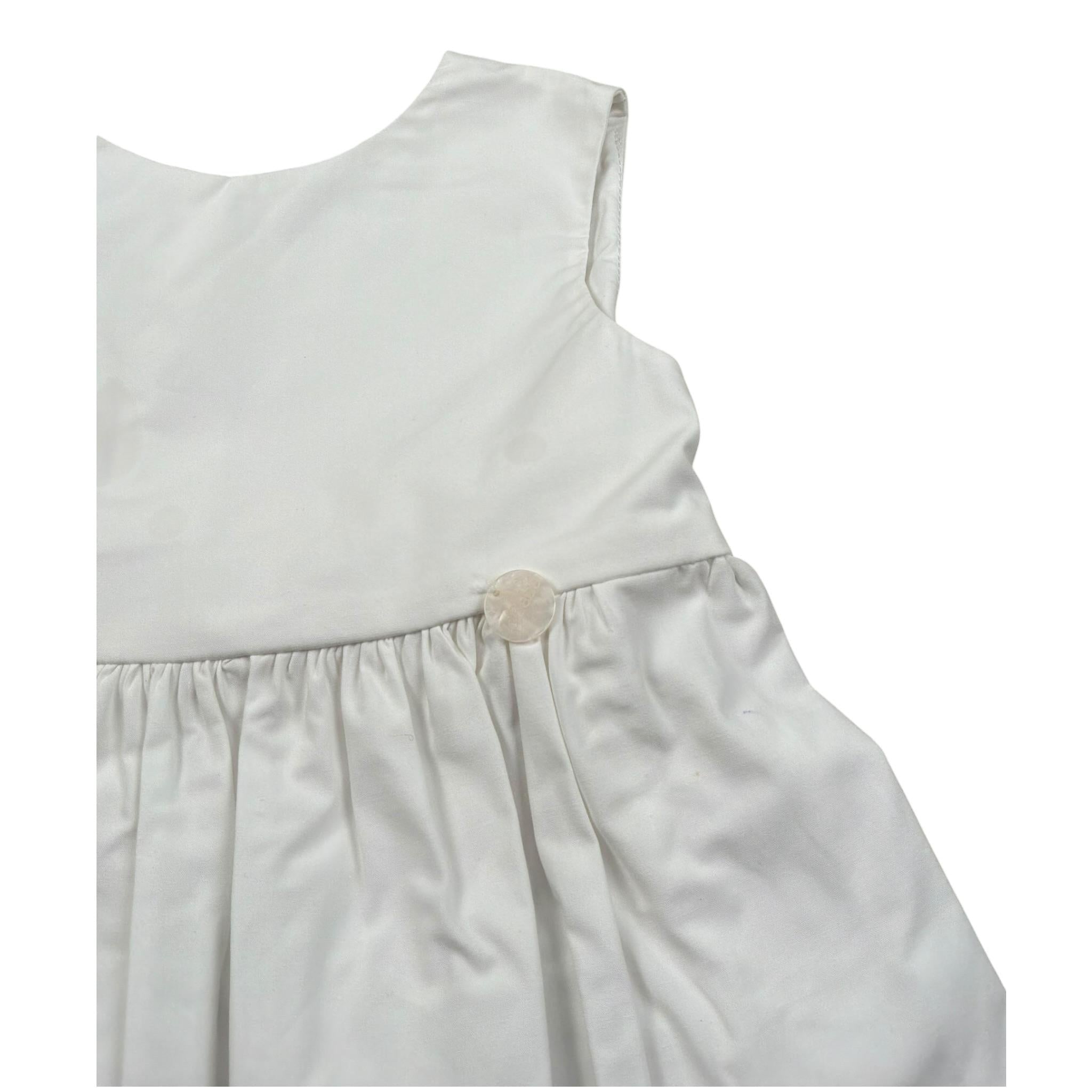 Le Bebe Camicia Giromanica Tinta Unita per Neonata LBG5822 BIANCO LE BEBE 
