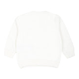 MOSCHINO felpa chiusa girocollo tinta unita con stampa in contrasto Bianco per Neonata M8F04QX BIANCO MOSCHINO 