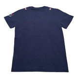 Daniele Alessandrini T-Shirt Girocollo tinta unita con Stampe Blu per Bambino 1236M0333 BLU DANIELE ALESSANDRINI 
