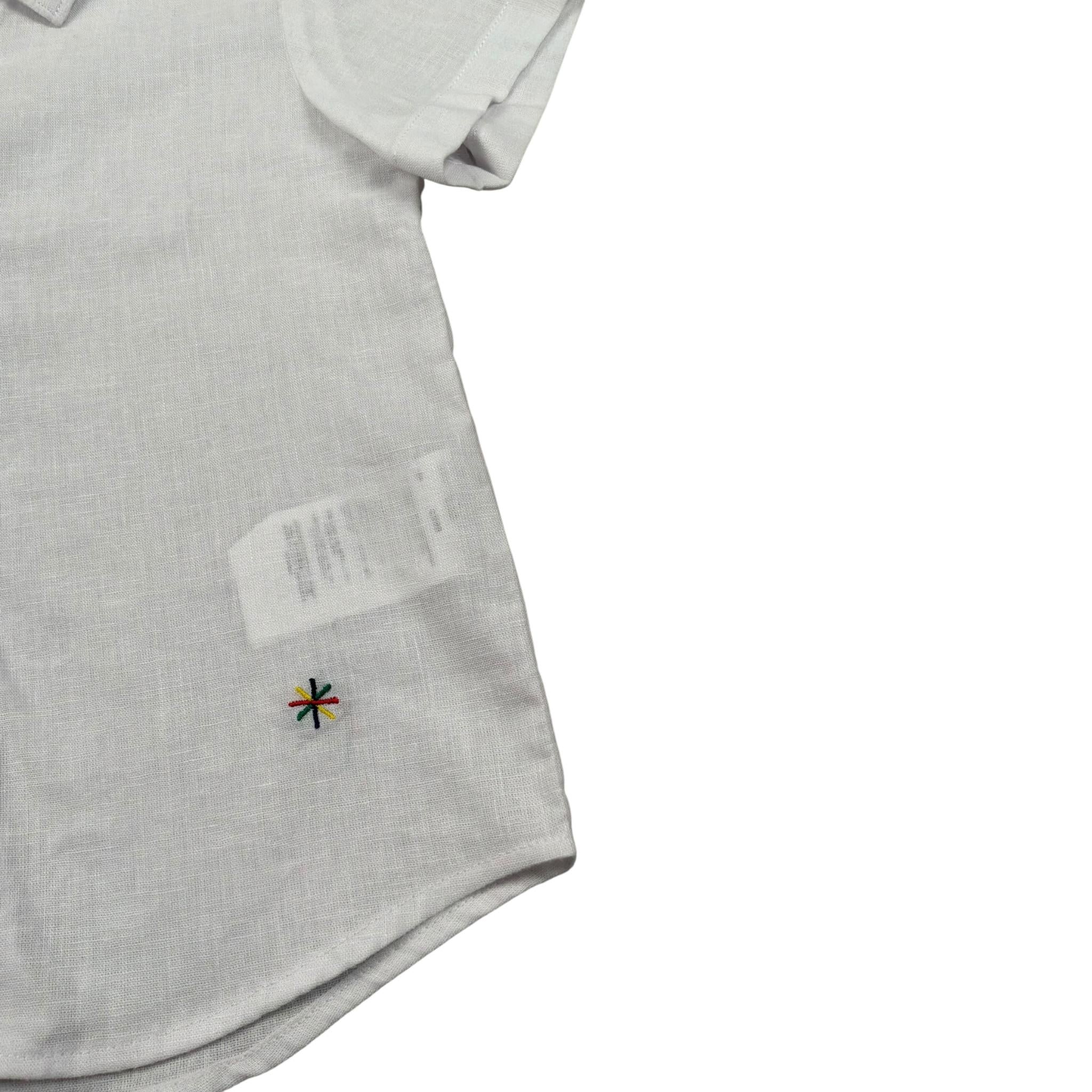 Manuel Ritz Camicia Mezza Manica Tinta Unita per Neonato MR2582 BIANCO MANUEL RITZ 