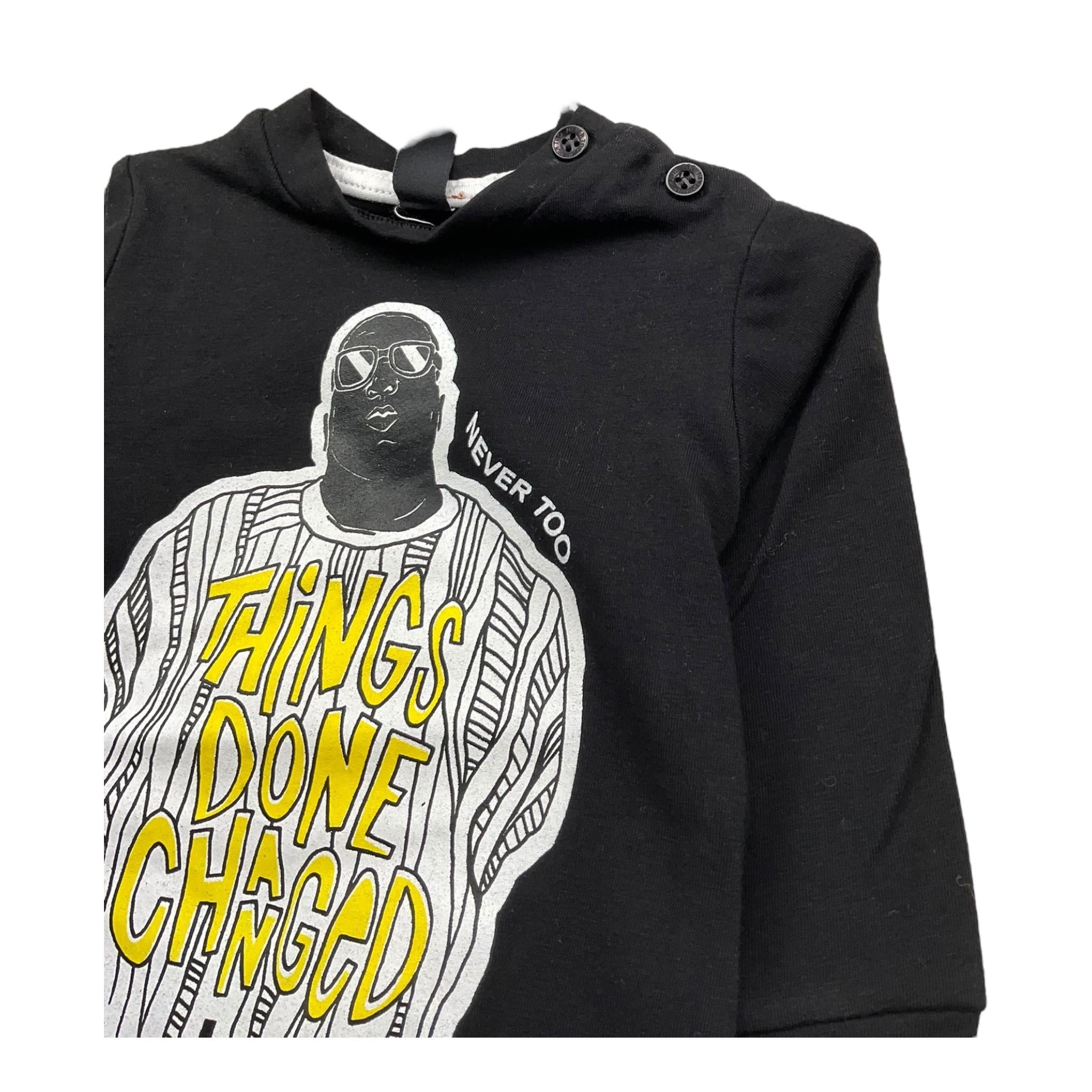 NEVER TOO shirt girocollo tinta unita con logo Nero per Neonato NT1071N NERO NEVER TOO 