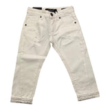 Patriot Jeans Tinta Unita Con Strappi E Girovita Regolabile Bianco Per Bambino