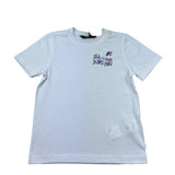 K-Way T-Shirt Girocollo Tinta Unita con Stampa per Bambino K1161ZW BIANCO K-WAY 