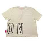 ICON t-shirt girocoll tinta unita con logo Bianco per Bambina IGKS035505 BIANCO ICON 