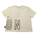 ICON t-shirt girocoll tinta unita con logo Bianco per Bambina IGKS035505 BIANCO ICON 