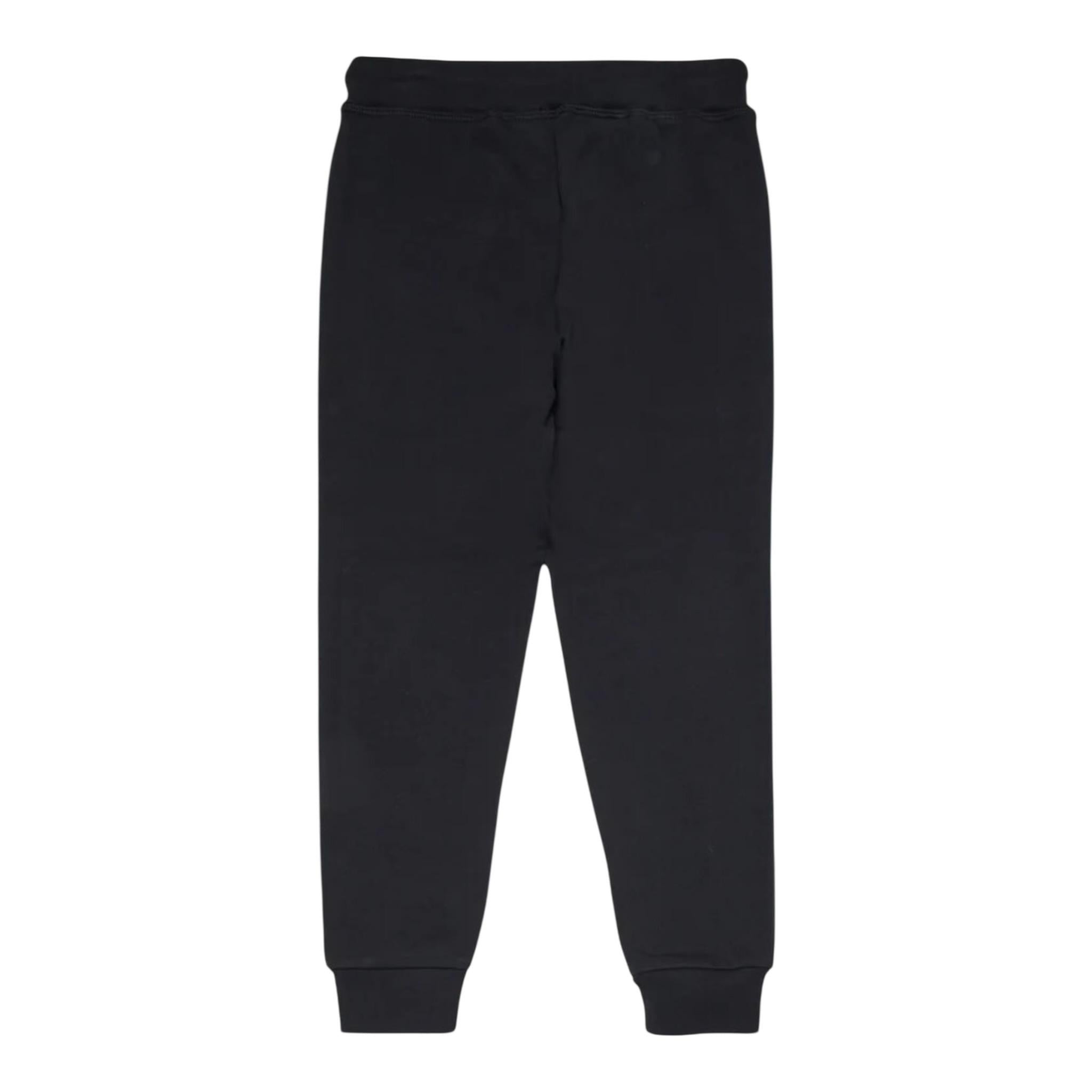 Dsquared2 Pantalone Tuta tinta unita con Logo Nero per Bambino DQ1810 NERO DSQUARED2 
