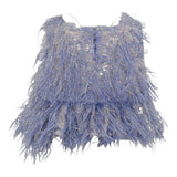 DOU DOU top giromanica tinta unita con applicazioni Lilla per Bambina DV5A42X LILLA DOU DOU 