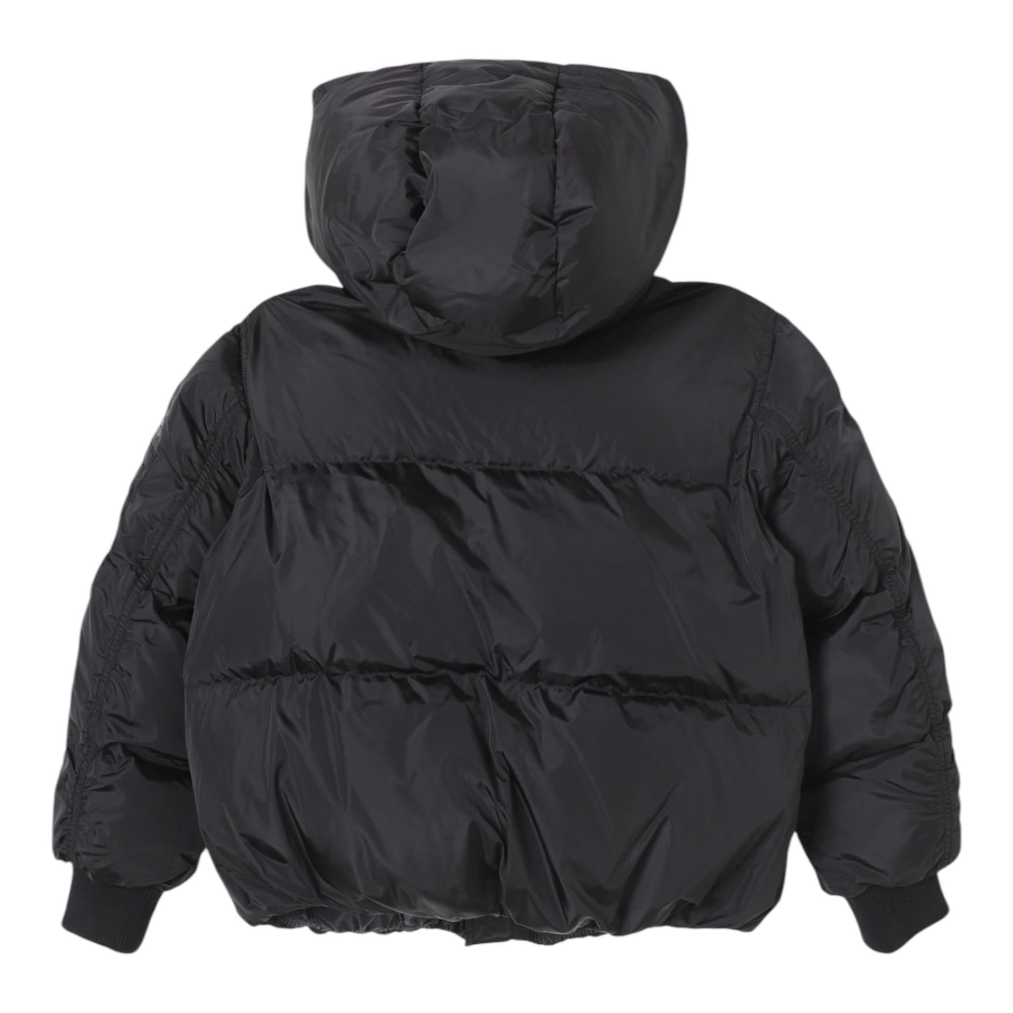 MAISON MARGIELA giubbino tinta unita con zip e cappuccio Nero per Bambino M606144 NERO MAISON MARGIELA 