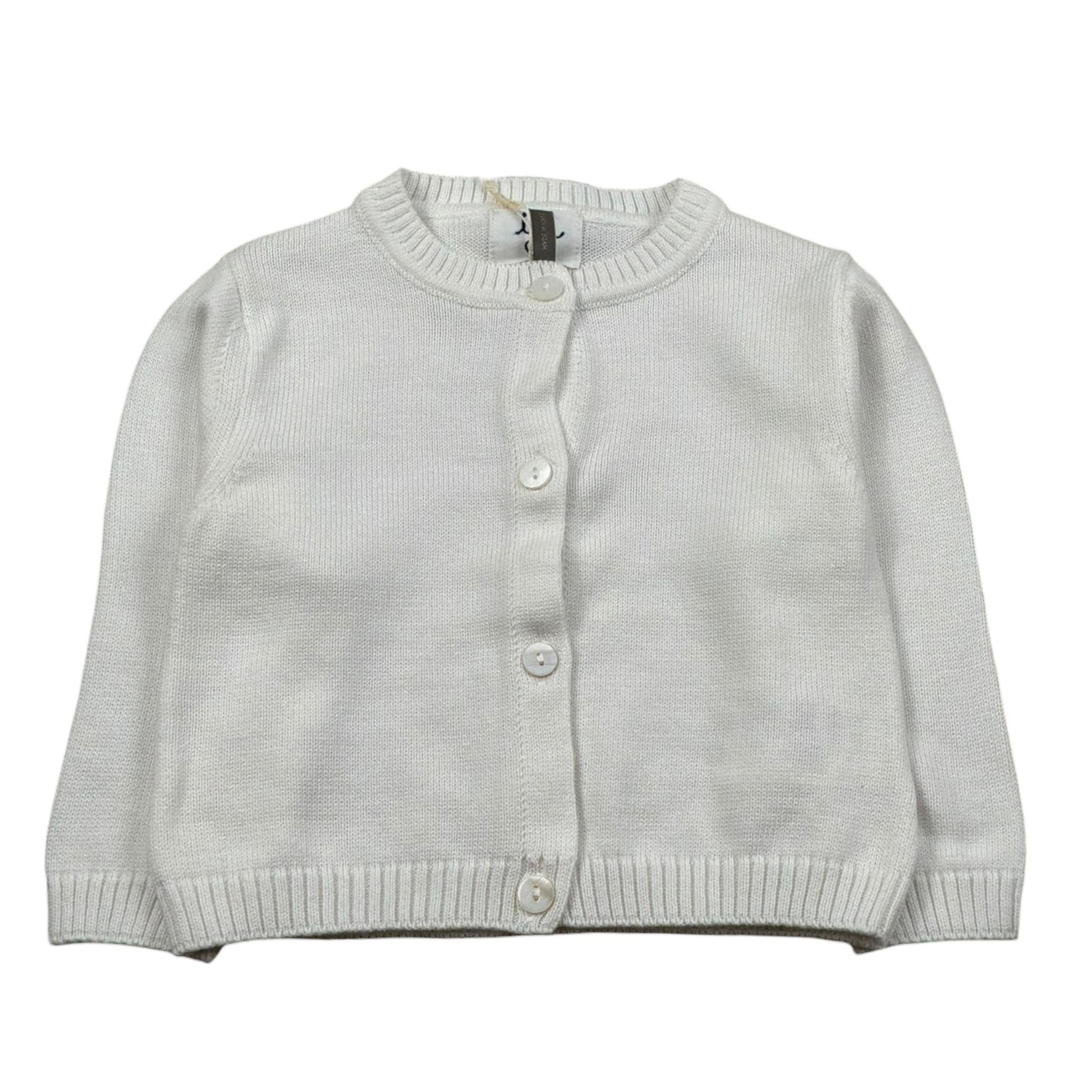 Malvi & Co Cardigan Tinta Unita per Bambino SCCI152GFMM PANNA MALVI & CO 