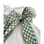 La Stupenderia Abito Mezza Manica Tinta Unita con Cinturino per Neonata CJAB97 AVORI LA STUPENDERIA 