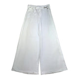 Liu Jo Pantalone Tinta Unita Modello Palazzo per Bambina GA5057X BIANCO LIU JO 
