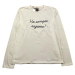 DIXIE shirt girocollo tinta unita con stampa Panna per Bambina SHDI PANNA DIXIE 