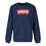 LEVI'S felpa chiusa girocollo tinta unita con stampa logo Blu per Neonato 8E9079XN BLU LEVI'S 