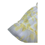 Le Bebe Abito Giromanica Tinta Unita Stampa Fantasia per Neonata LBG6370 BIANCO LE BEBE 