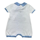 Le Bebe Pagliaccetto Mezza Manica Tinta Unita con Ricami per Neonato LBB5320 BIANCO LE BEBE 