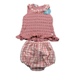 Juliana Completo 2 Pezzi Canotta In Maglia-Culotte per Neonata 25077 ROSA JULIANA 