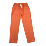 Please Pantalone Tinta Unita Cn Elastico In Vita Arancione Per Bambino