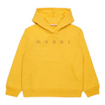 Marni Felpa Chiusa con Cappuccio Tinta Unita con Logo per Bambino M01407 GIALLO MARNI 